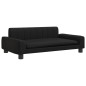Hundebett Schwarz 90x53x30 cm Kunstleder Hundebett Schwarz 90x53x30 cm Kunstleder