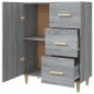 vidaXL Sideboard Grau Sonoma 69,5x34x90 cm Holzwerkstoff vidaXL Sideboard Grau Sonoma 69,5x34x90 cm Holzwerkstoff