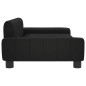 Hundebett Schwarz 90x53x30 cm Kunstleder Hundebett Schwarz 90x53x30 cm Kunstleder