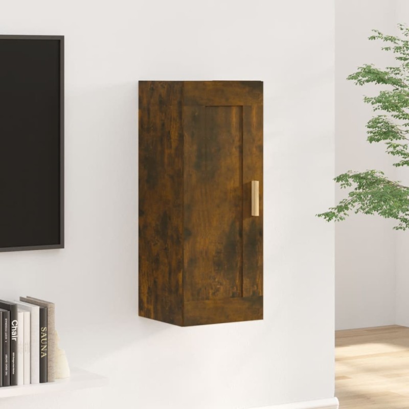 vidaXL Wandschrank Räuchereiche 35x34x90 cm Holzwerkstoff vidaXL Wandschrank Räuchereiche 35x34x90 cm Holzwerkstoff