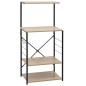 vidaXL Mikrowellenregal Schwarz Eiche 60x39,6x123 cm Holzwerkstoff vidaXL Mikrowellenregal Schwarz Eiche 60x39,6x123 cm Holzwerkstoff