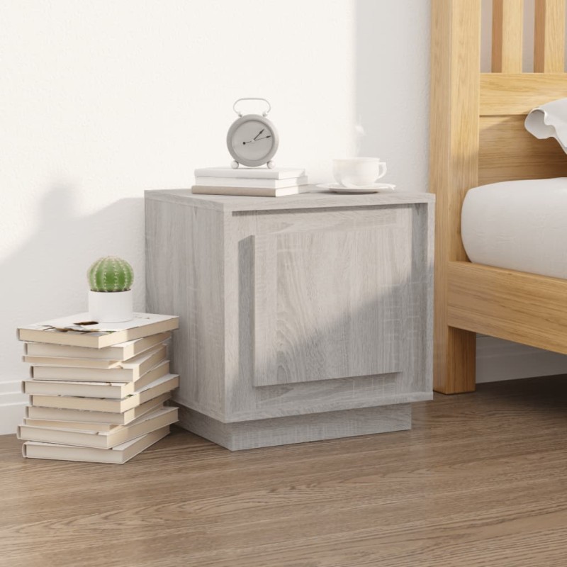 vidaXL Nachttisch Grau Sonoma 44x35x45 cm Holzwerkstoff vidaXL Nachttisch Grau Sonoma 44x35x45 cm Holzwerkstoff