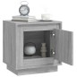 vidaXL Nachttisch Grau Sonoma 44x35x45 cm Holzwerkstoff vidaXL Nachttisch Grau Sonoma 44x35x45 cm Holzwerkstoff