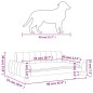 Hundebett Schwarz 90x53x30 cm Kunstleder Hundebett Schwarz 90x53x30 cm Kunstleder
