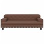 Hundebett Braun 90x53x30 cm Kunstleder Hundebett Braun 90x53x30 cm Kunstleder