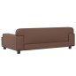 Hundebett Braun 90x53x30 cm Kunstleder Hundebett Braun 90x53x30 cm Kunstleder