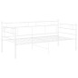 vidaXL Schlafsofa Bettgestell Weiß Metall 90x200 cm vidaXL Schlafsofa Bettgestell Weiß Metall 90x200 cm