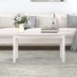 vidaXL Couchtisch Weiß 110x55x45 cm Massivholz Kiefer vidaXL Couchtisch Weiß 110x55x45 cm Massivholz Kiefer