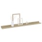 vidaXL Wandregale 4 Stk. Sonoma-Eiche 80x9x3 cm vidaXL Wandregale 4 Stk. Sonoma-Eiche 80x9x3 cm