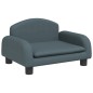 Hundebett Dunkelgrau 50x40x30 cm Stoff Hundebett Dunkelgrau 50x40x30 cm Stoff