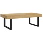 vidaXL Couchtisch Hellbraun und Schwarz 120x60x40 cm MDF und Eisen vidaXL Couchtisch Hellbraun und Schwarz 120x60x40 cm MDF und Eisen