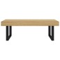 vidaXL Couchtisch Hellbraun und Schwarz 120x60x40 cm MDF und Eisen vidaXL Couchtisch Hellbraun und Schwarz 120x60x40 cm MDF und Eisen