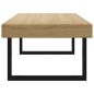 vidaXL Couchtisch Hellbraun und Schwarz 120x60x40 cm MDF und Eisen vidaXL Couchtisch Hellbraun und Schwarz 120x60x40 cm MDF und Eisen