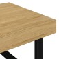 vidaXL Couchtisch Hellbraun und Schwarz 120x60x40 cm MDF und Eisen vidaXL Couchtisch Hellbraun und Schwarz 120x60x40 cm MDF und Eisen
