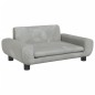 vidaXL Hundebett Hellgrau 70x45x33 cm Samt vidaXL Hundebett Hellgrau 70x45x33 cm Samt