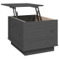 vidaXL Couchtisch Grau 40x50x35 cm Massivholz Kiefer vidaXL Couchtisch Grau 40x50x35 cm Massivholz Kiefer