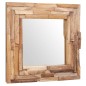vidaXL Dekorativer Spiegel Teak 60 x 60 cm Quadratisch vidaXL Dekorativer Spiegel Teak 60 x 60 cm Quadratisch