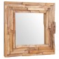 vidaXL Dekorativer Spiegel Teak 60 x 60 cm Quadratisch vidaXL Dekorativer Spiegel Teak 60 x 60 cm Quadratisch