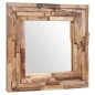 vidaXL Dekorativer Spiegel Teak 60 x 60 cm Quadratisch vidaXL Dekorativer Spiegel Teak 60 x 60 cm Quadratisch