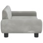 vidaXL Hundebett Hellgrau 70x45x33 cm Samt vidaXL Hundebett Hellgrau 70x45x33 cm Samt
