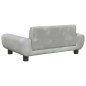 vidaXL Hundebett Hellgrau 70x45x33 cm Samt vidaXL Hundebett Hellgrau 70x45x33 cm Samt