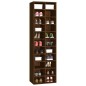 vidaXL Schuhregal Braun Eichen-Optik 54x34x183 cm Holzwerkstoff vidaXL Schuhregal Braun Eichen-Optik 54x34x183 cm Holzwerkstoff
