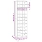 vidaXL Schuhregal Braun Eichen-Optik 54x34x183 cm Holzwerkstoff vidaXL Schuhregal Braun Eichen-Optik 54x34x183 cm Holzwerkstoff