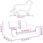 vidaXL Hundebett Hellgrau 70x45x33 cm Samt vidaXL Hundebett Hellgrau 70x45x33 cm Samt