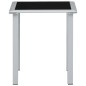 vidaXL Sonnenliegen 2 Stk. mit Tisch Aluminium Cremeweiß vidaXL Sonnenliegen 2 Stk. mit Tisch Aluminium Cremeweiß