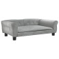 vidaXL Hundebett Hellgrau 95x55x30 cm Samt vidaXL Hundebett Hellgrau 95x55x30 cm Samt