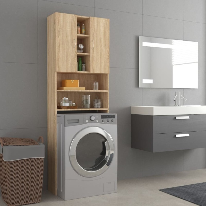 vidaXL Waschmaschinenschrank Sonoma-Eiche 64x25,5x190 cm vidaXL Waschmaschinenschrank Sonoma-Eiche 64x25,5x190 cm