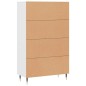 vidaXL Highboard Weiß 69,5x31x115 cm Holzwerkstoff vidaXL Highboard Weiß 69,5x31x115 cm Holzwerkstoff