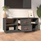vidaXL TV-Schrank Grau 100x34x40 cm Massivholz Kiefer vidaXL TV-Schrank Grau 100x34x40 cm Massivholz Kiefer