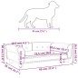 vidaXL Hundebett Hellgrau 95x55x30 cm Samt vidaXL Hundebett Hellgrau 95x55x30 cm Samt