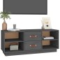 vidaXL TV-Schrank Grau 100x34x40 cm Massivholz Kiefer vidaXL TV-Schrank Grau 100x34x40 cm Massivholz Kiefer