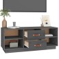 vidaXL TV-Schrank Grau 100x34x40 cm Massivholz Kiefer vidaXL TV-Schrank Grau 100x34x40 cm Massivholz Kiefer