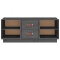 vidaXL TV-Schrank Grau 100x34x40 cm Massivholz Kiefer vidaXL TV-Schrank Grau 100x34x40 cm Massivholz Kiefer