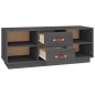 vidaXL TV-Schrank Grau 100x34x40 cm Massivholz Kiefer vidaXL TV-Schrank Grau 100x34x40 cm Massivholz Kiefer