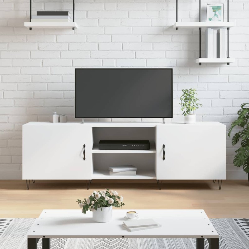 vidaXL TV-Schrank Weiß 150x30x50 cm Holzwerkstoff vidaXL TV-Schrank Weiß 150x30x50 cm Holzwerkstoff