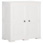 vidaXL Kunststoffschrank 79x43x85,5 cm Holzdesign Angora-Weiß vidaXL Kunststoffschrank 79x43x85,5 cm Holzdesign Angora-Weiß