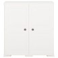 vidaXL Kunststoffschrank 79x43x85,5 cm Holzdesign Angora-Weiß vidaXL Kunststoffschrank 79x43x85,5 cm Holzdesign Angora-Weiß