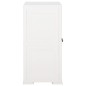 vidaXL Kunststoffschrank 79x43x85,5 cm Holzdesign Angora-Weiß vidaXL Kunststoffschrank 79x43x85,5 cm Holzdesign Angora-Weiß