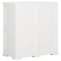 vidaXL Kunststoffschrank 79x43x85,5 cm Holzdesign Angora-Weiß vidaXL Kunststoffschrank 79x43x85,5 cm Holzdesign Angora-Weiß
