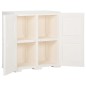 vidaXL Kunststoffschrank 79x43x85,5 cm Holzdesign Angora-Weiß vidaXL Kunststoffschrank 79x43x85,5 cm Holzdesign Angora-Weiß