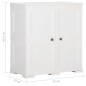 vidaXL Kunststoffschrank 79x43x85,5 cm Holzdesign Angora-Weiß vidaXL Kunststoffschrank 79x43x85,5 cm Holzdesign Angora-Weiß