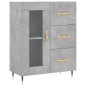 Highboard Betongrau 69,5x34x180 cm Holzwerkstoff Highboard Betongrau 69,5x34x180 cm Holzwerkstoff