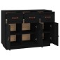 vidaXL Sideboard Schwarz 100x40x75 cm Massivholz Kiefer vidaXL Sideboard Schwarz 100x40x75 cm Massivholz Kiefer