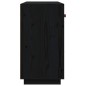 vidaXL Sideboard Schwarz 100x40x75 cm Massivholz Kiefer vidaXL Sideboard Schwarz 100x40x75 cm Massivholz Kiefer