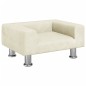 vidaXL Hundebett Creme 50x40x26,5 cm Samt vidaXL Hundebett Creme 50x40x26,5 cm Samt