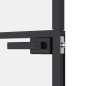 vidaXL Innentür Schwarz 76x201,5 cm Hartglas & Aluminium Schlank vidaXL Innentür Schwarz 76x201,5 cm Hartglas & Aluminium Schlank